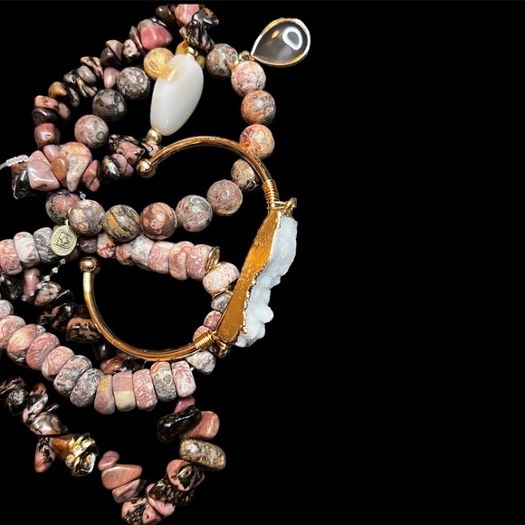 Dylan Women’s Rhodonite Elyse 5 piece bracelet set - Picture 3 of 3